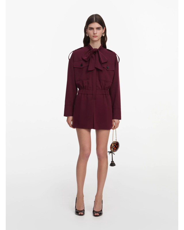 [SELF PORTRAIT] Jump suit FW26 PF26136JSBUBURGUNDY