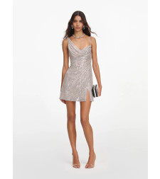 [SELF PORTRAIT] Sleeveless dress FW26 PF26041SCHCHAMPAGNE