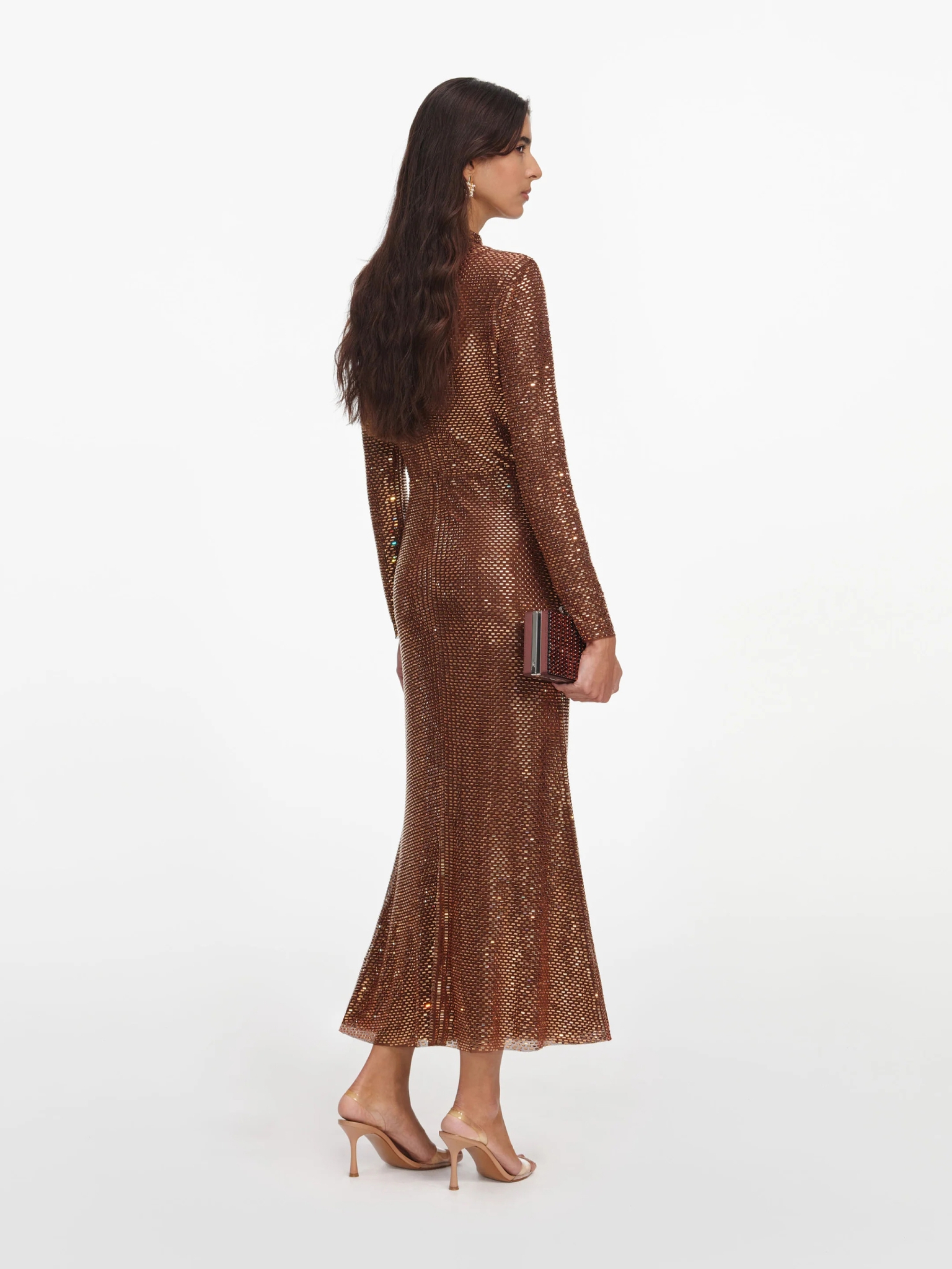 [SELF PORTRAIT] Sleeveless dress FW26 PF26116MBRBROWN