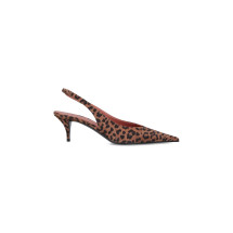 [Amina Muaddi] Pumps FW25 15S365620ANOLEOPARD PRINTED SUEDE