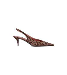 [Amina Muaddi] Pumps FW25 15S365620ANOLEOPARD PRINTED SUEDE