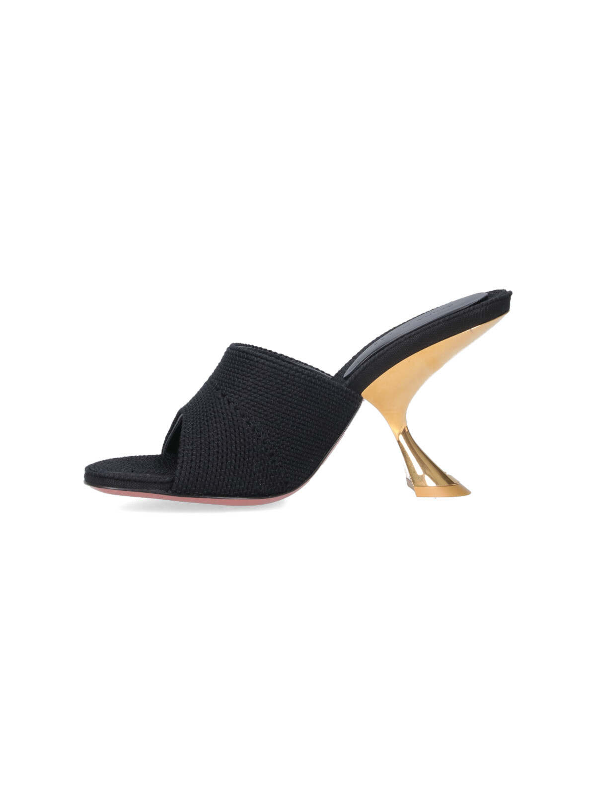 [Amina Muaddi] Pumps SS25 14S364279TAYWOVEN BLACK GOLD METAL