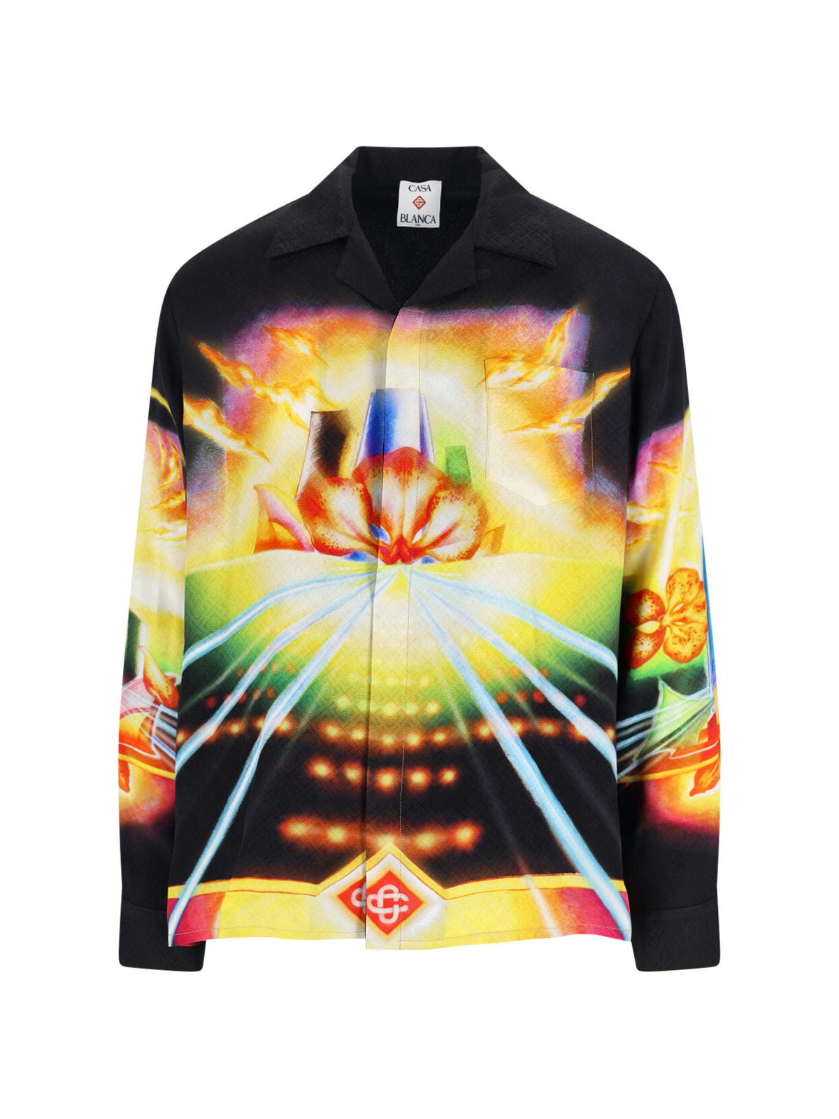 [Casablanca] Shirts Long Sleeve FW25 U AW25 SH 006 04 MORCHID SKYLINE