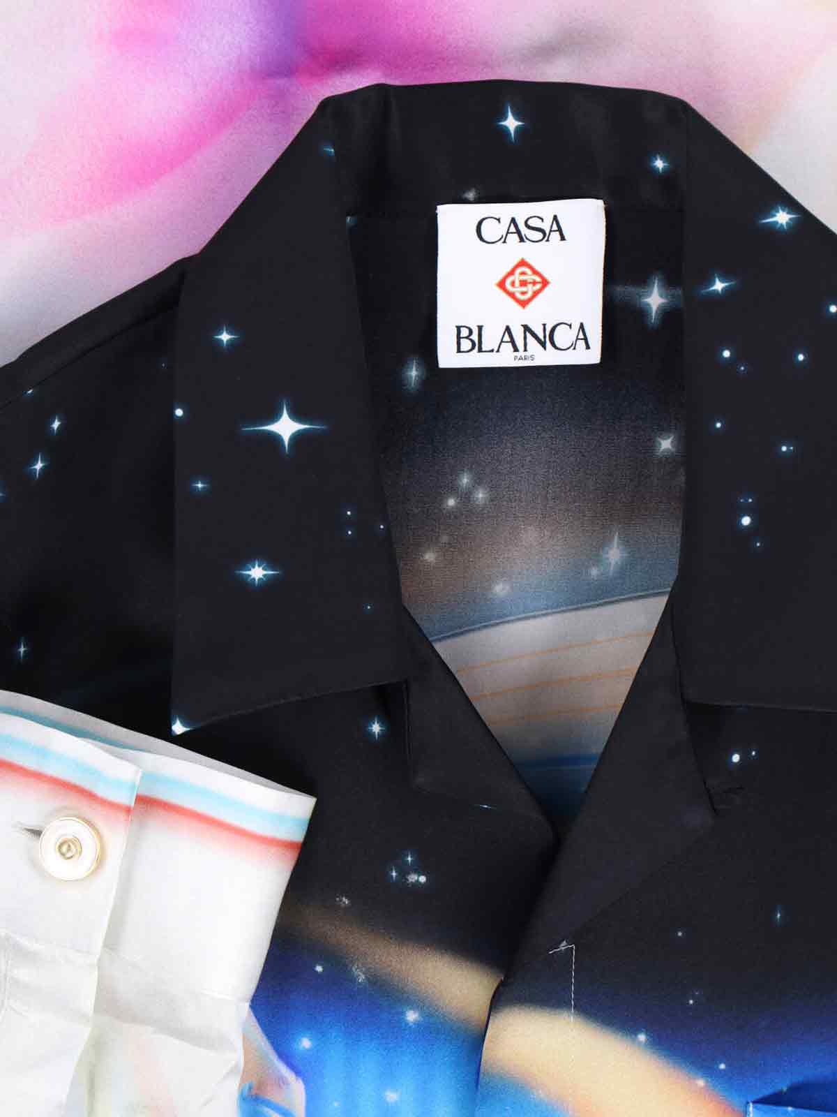 [Casablanca] Shirts Long Sleeve FW25 U MPF25 SH 006 02GALACTIC CONNECTION