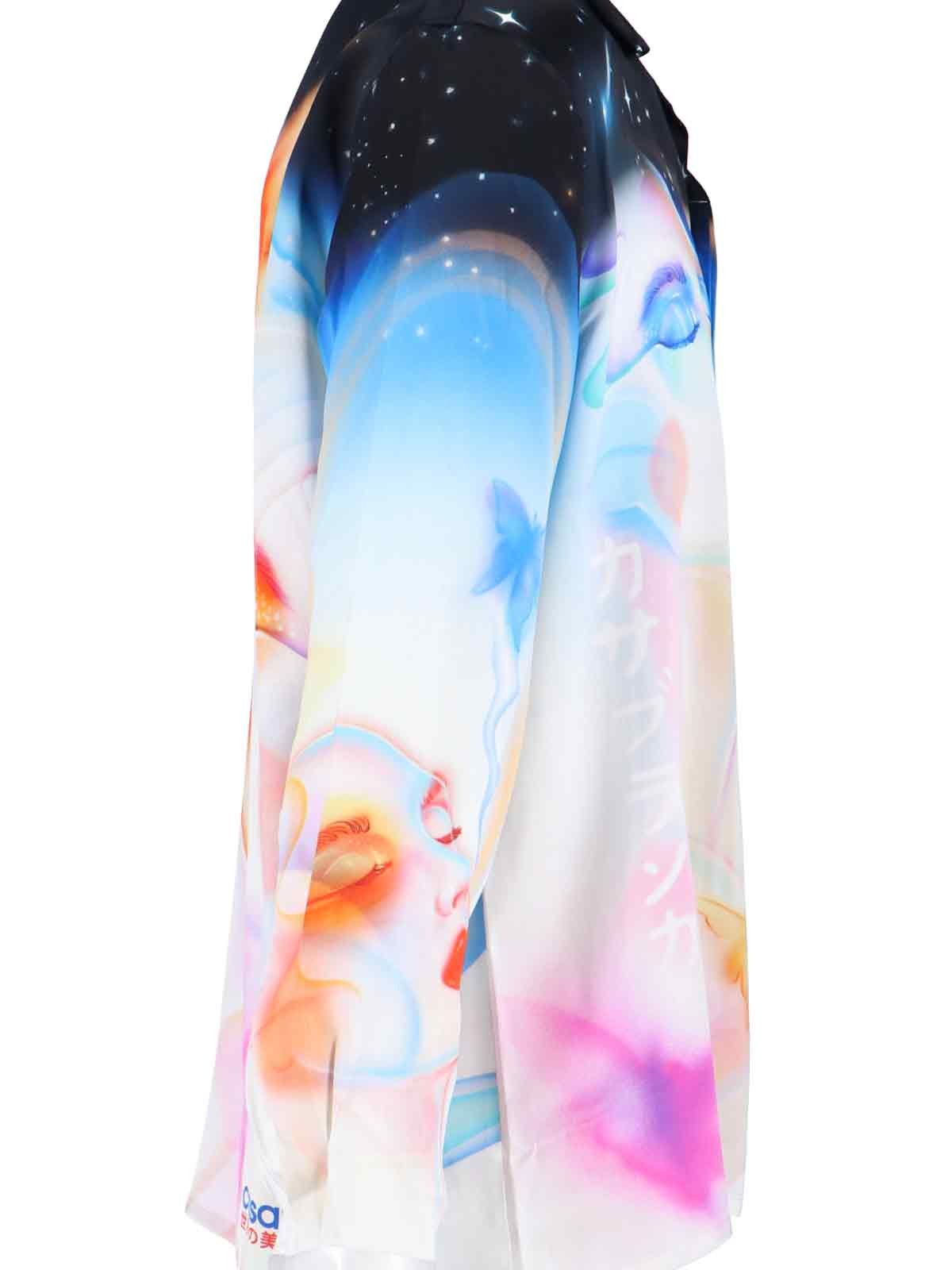 [Casablanca] Shirts Long Sleeve FW25 U MPF25 SH 006 02GALACTIC CONNECTION