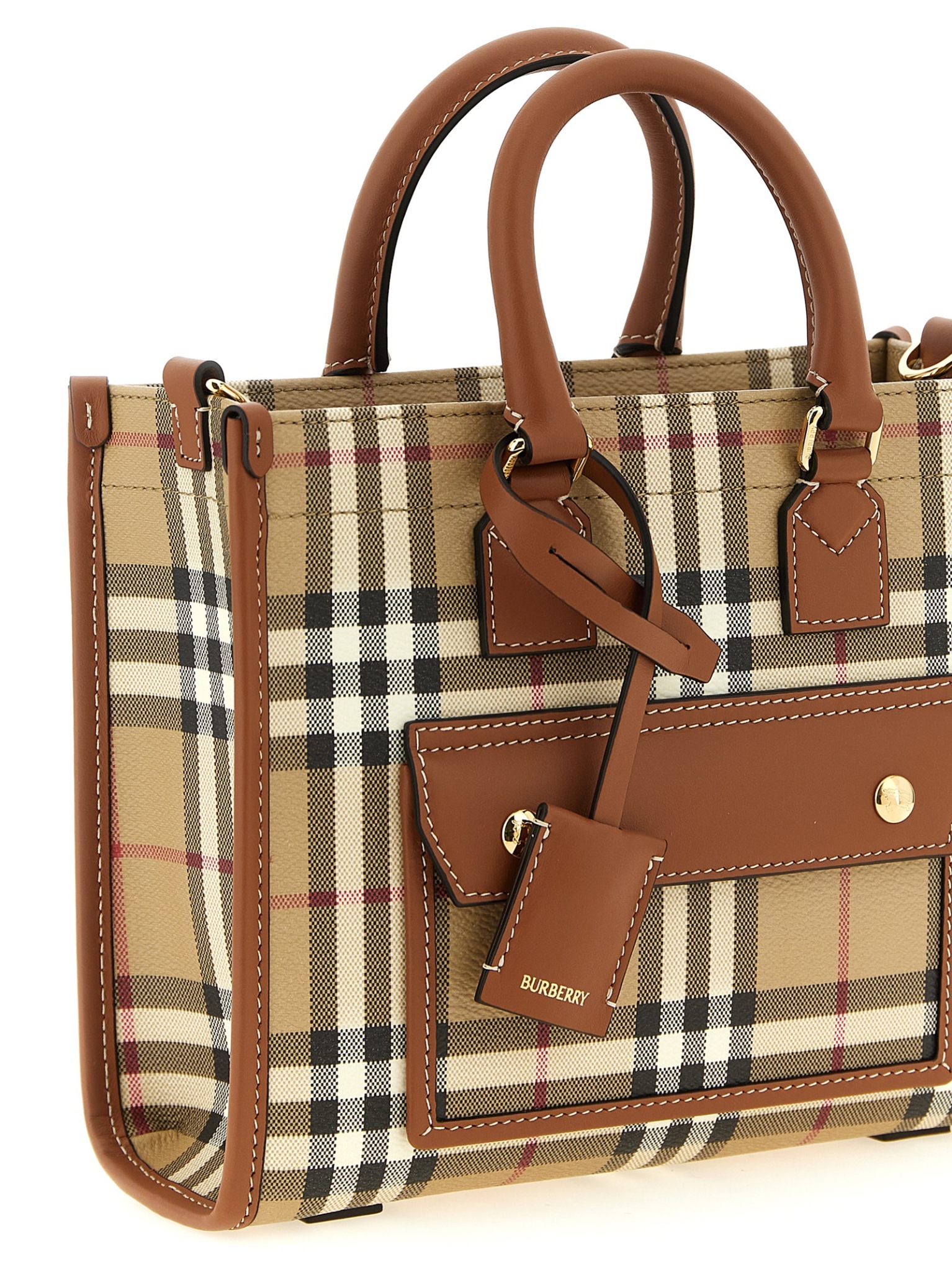 [Burberry] Tote bag FW26 8109793VNTGCHKBRIARBROWN