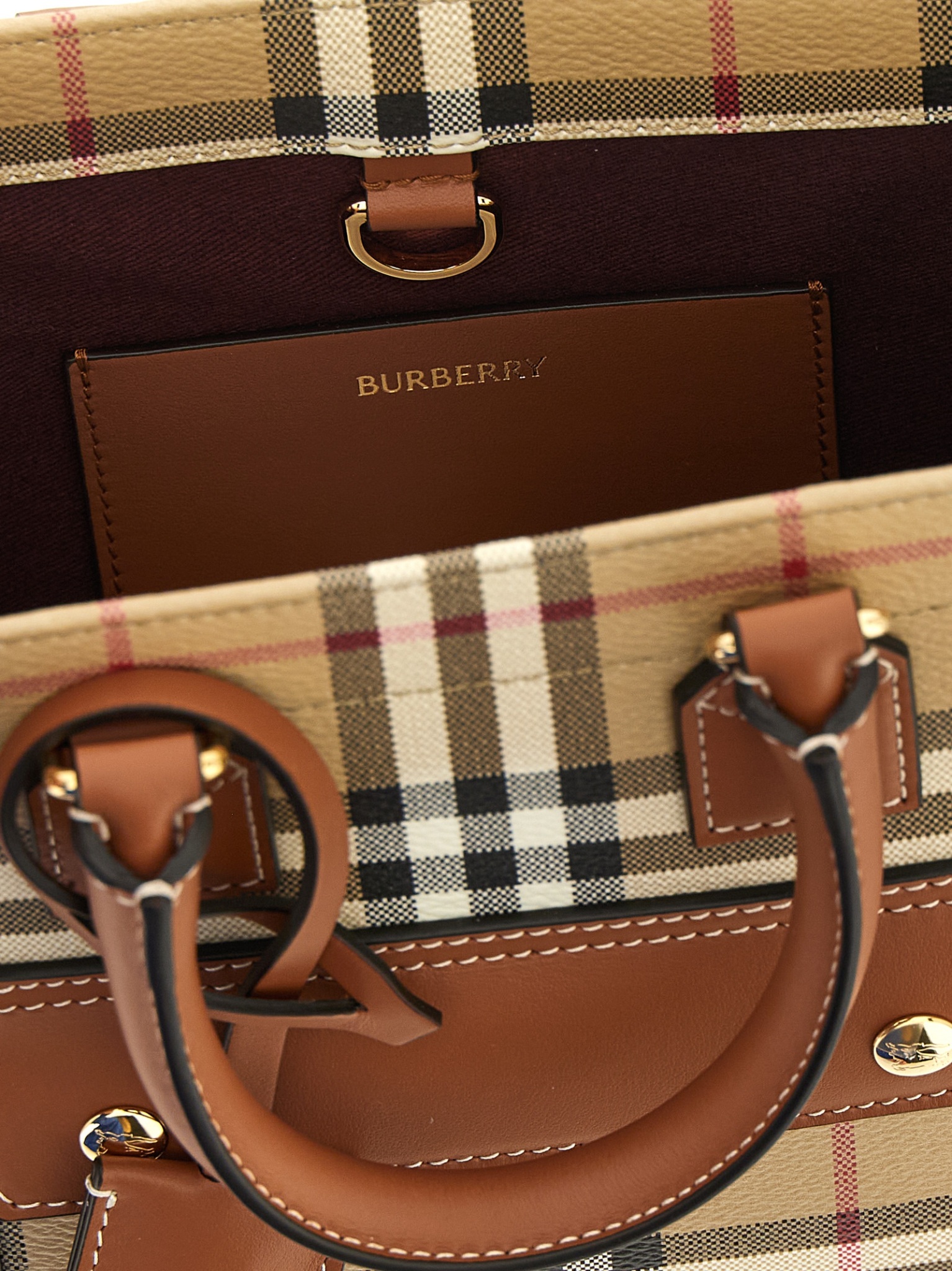 [Burberry] Tote bag FW26 8109793VNTGCHKBRIARBROWN