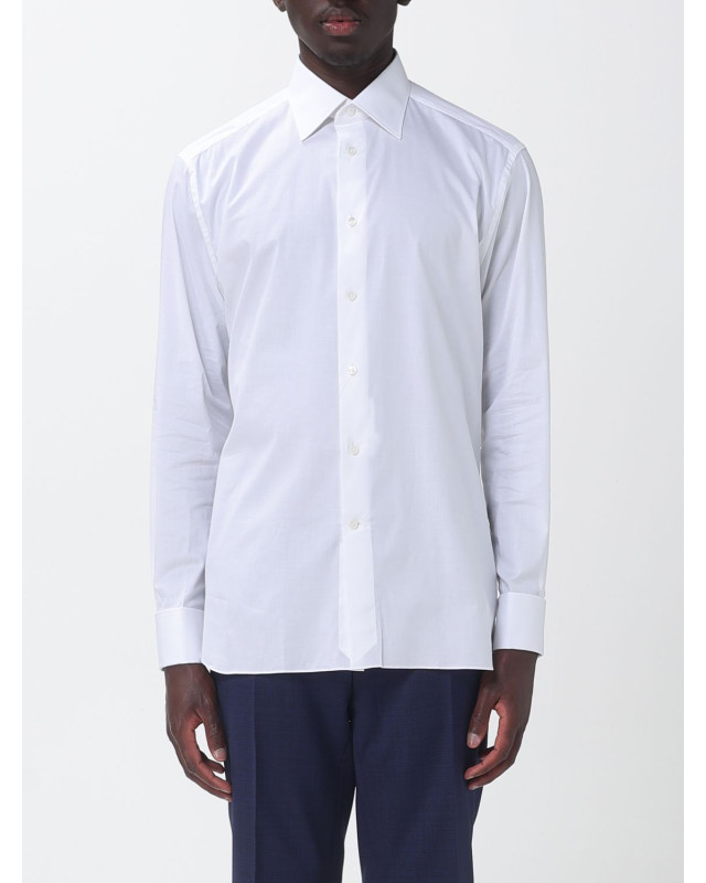 [ZEGNA] Shirts Long Sleeve SS26 9RS4PA301350A3 100