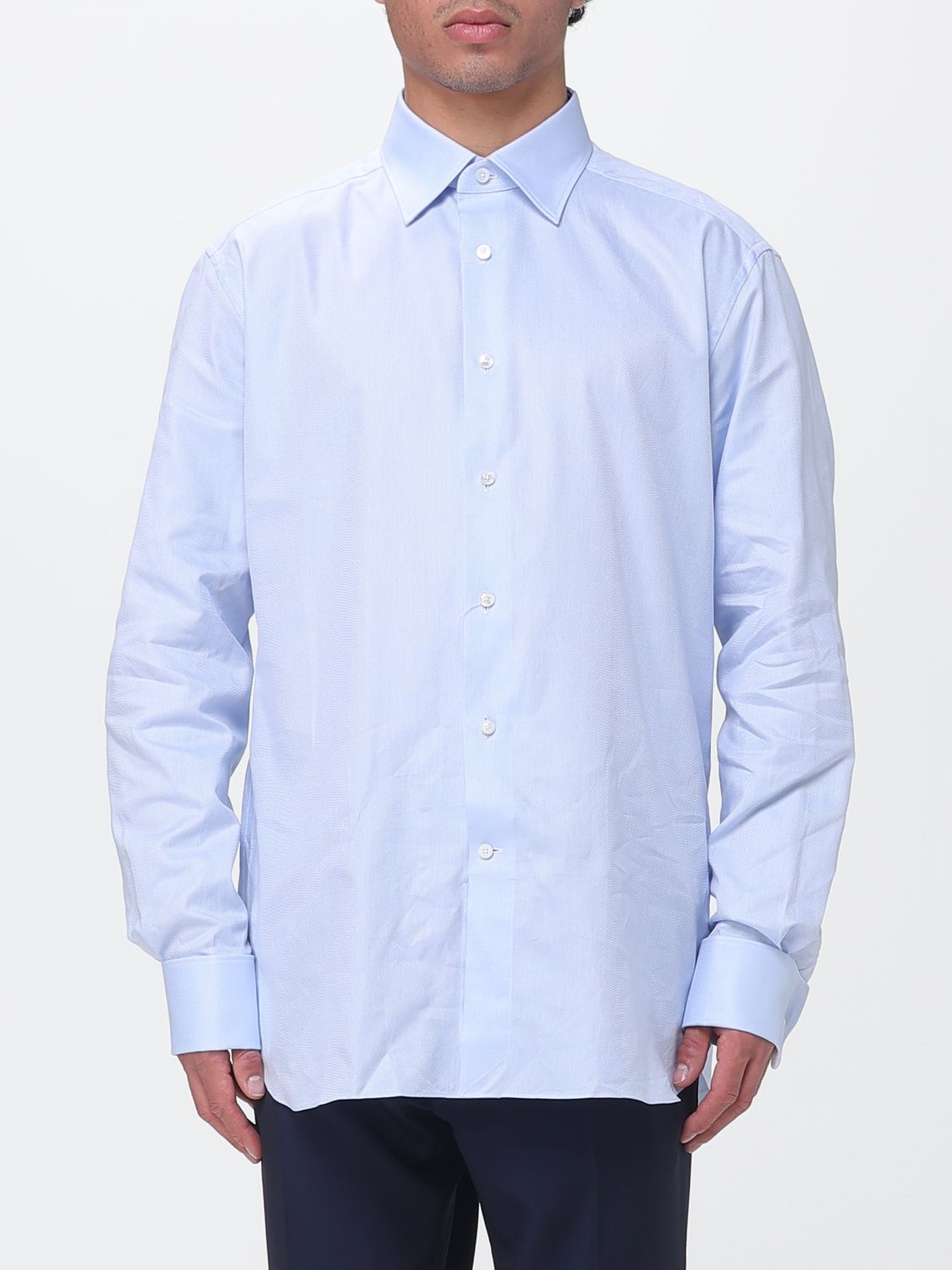 [ZEGNA] Shirts Long Sleeve SS26 9RS4PA303902A3 432