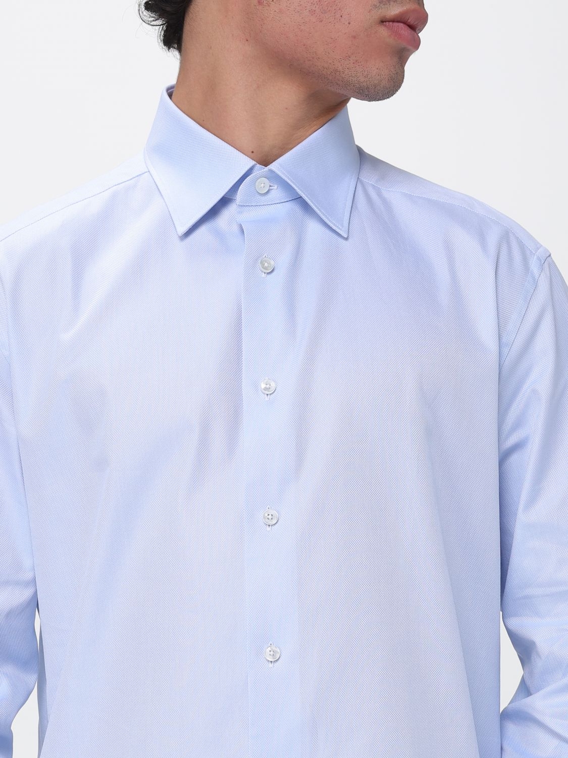 [ZEGNA] Shirts Long Sleeve SS26 9RS4PA303902A3 432