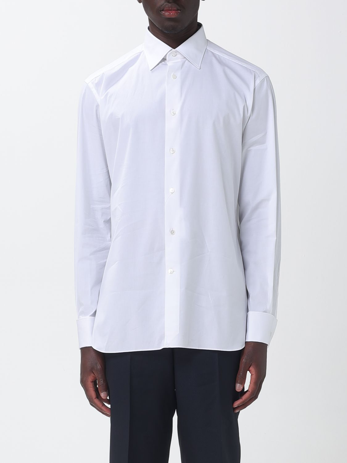 [ZEGNA] Shirts Long Sleeve SS26 9RS4PA304100A3 100