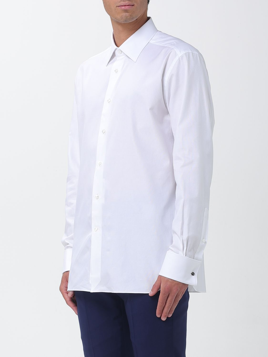 [ZEGNA] Shirts Long Sleeve SS26 9RS4PA303901A3 100