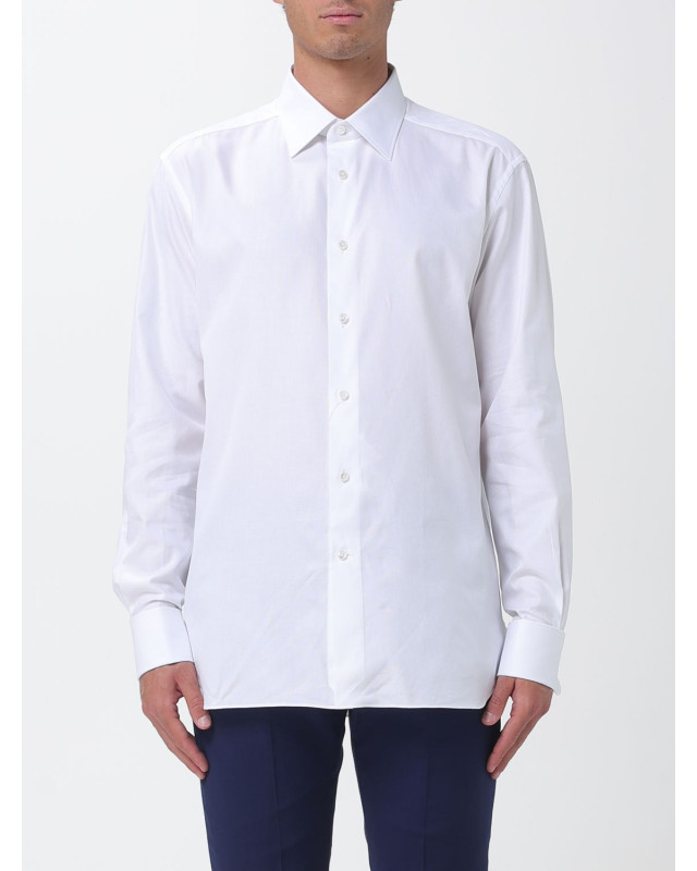 [ZEGNA] Shirts Long Sleeve SS26 9RS4PA303901A3 100