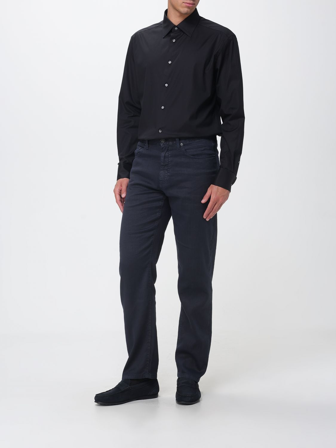 [ZEGNA] Shirts Long Sleeve SS26 9RS4PA304104A3 001