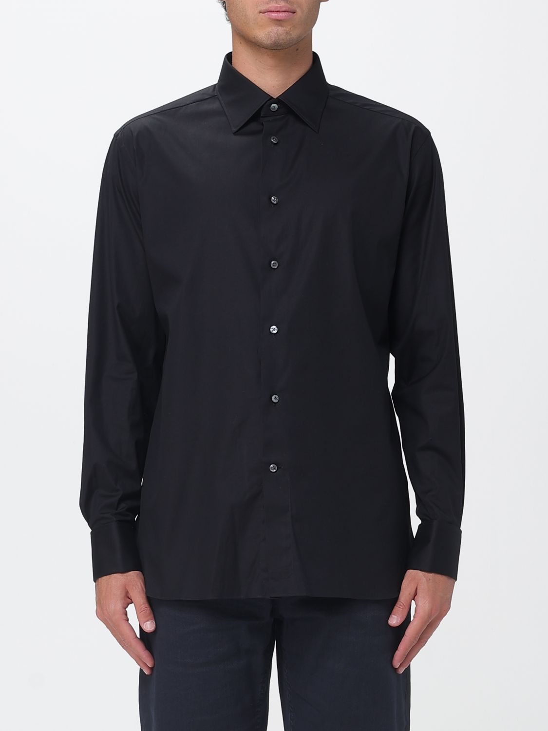 [ZEGNA] Shirts Long Sleeve SS26 9RS4PA304104A3 001