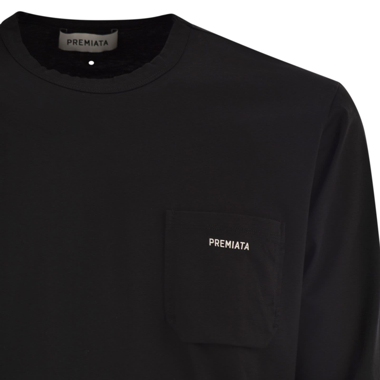 [Premiata] T-shirts Long Sleeve FW25 PA1029 BLACK