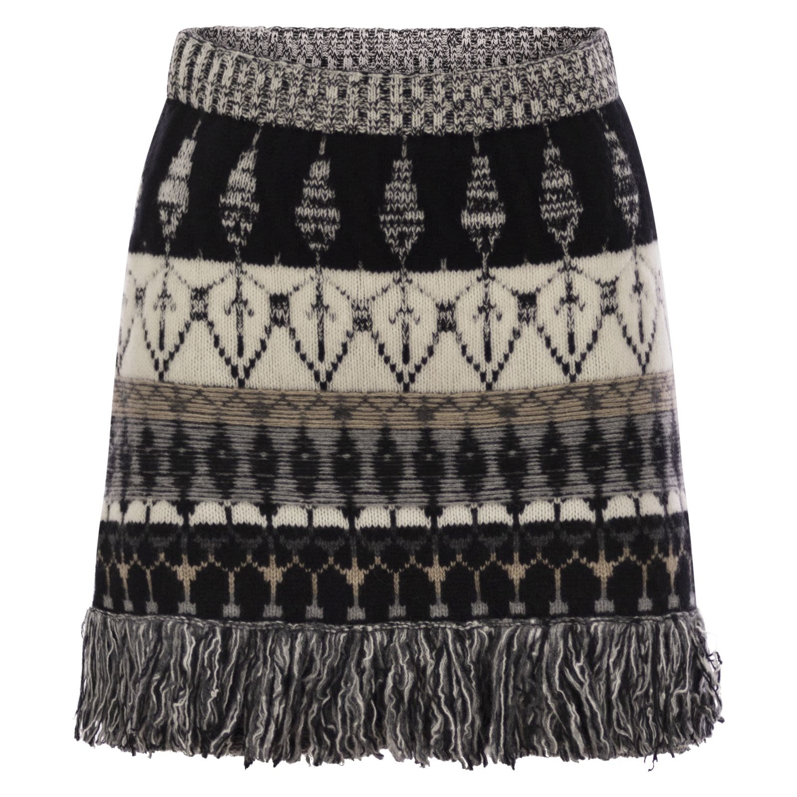 [Vanise] Mini skirt FW24 V31551 BURRO/NERO