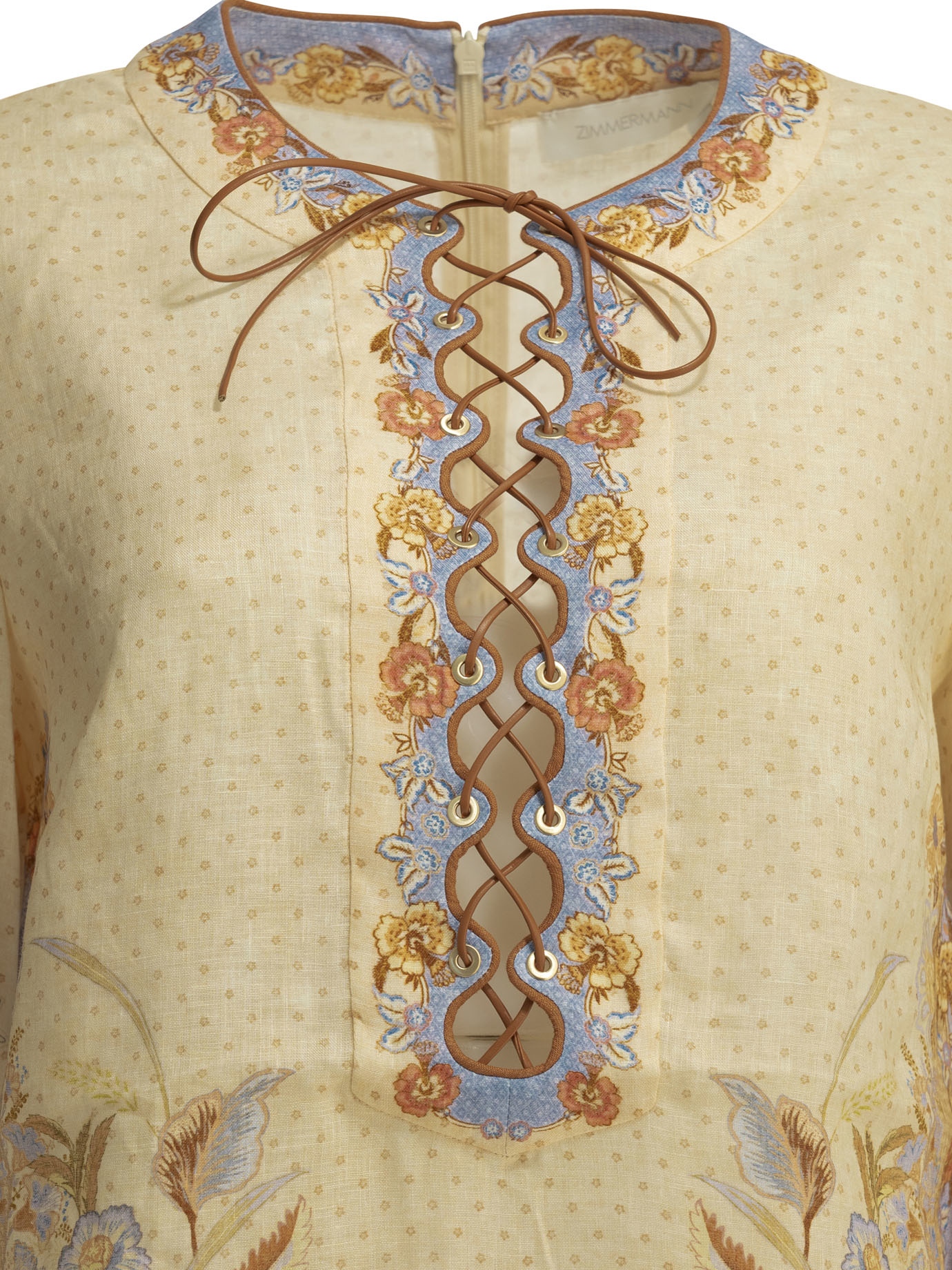 [Zimmermann] Long sleeve dress FW26 8076DSS262BSFL