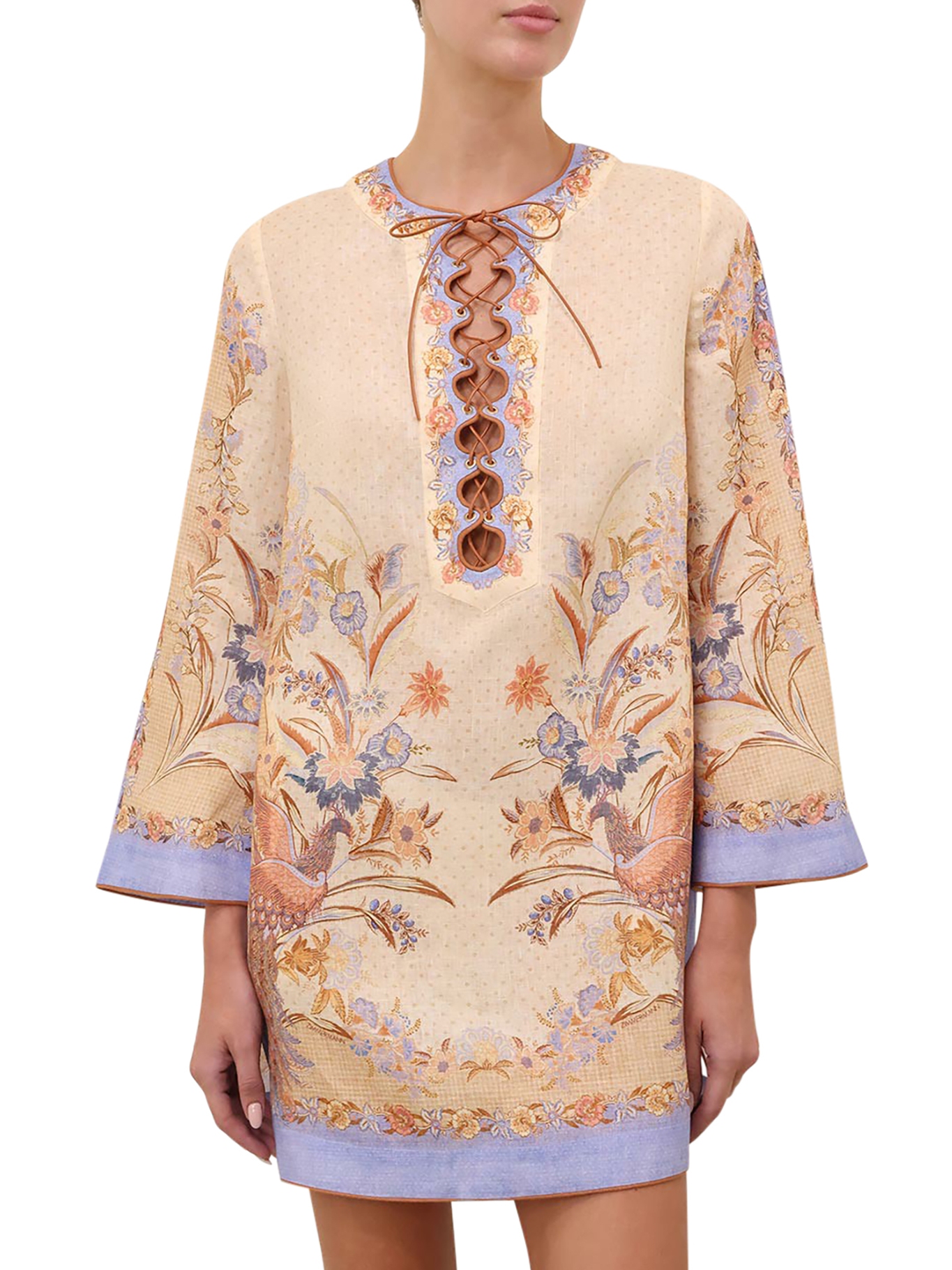 [Zimmermann] Shirts Long Sleeve FW26 8076DSS262BSFL BISCUIT SCARF FLORAL