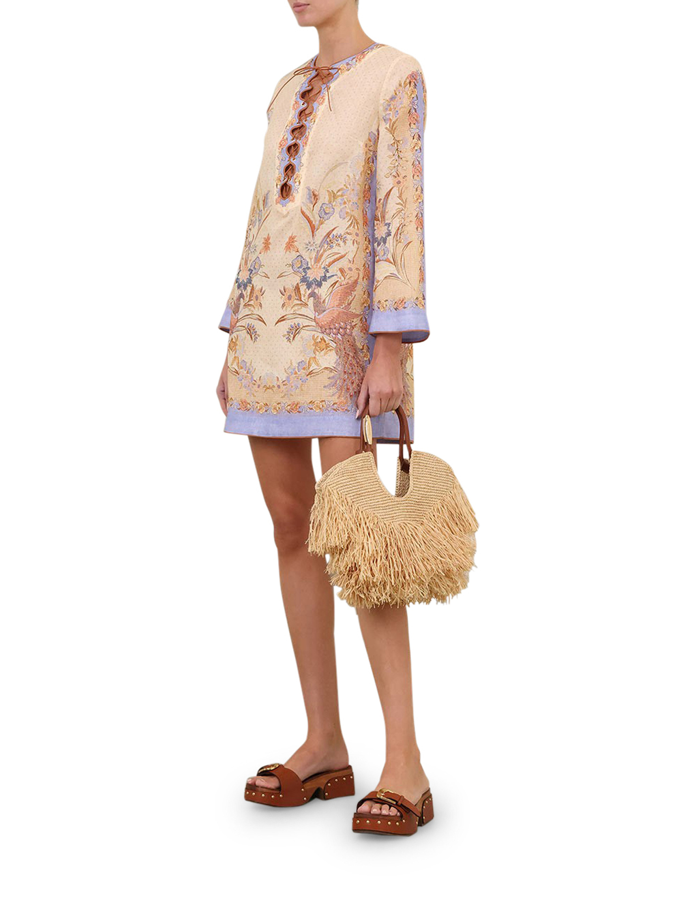 [Zimmermann] Shirts Long Sleeve FW26 8076DSS262BSFL BISCUIT SCARF FLORAL