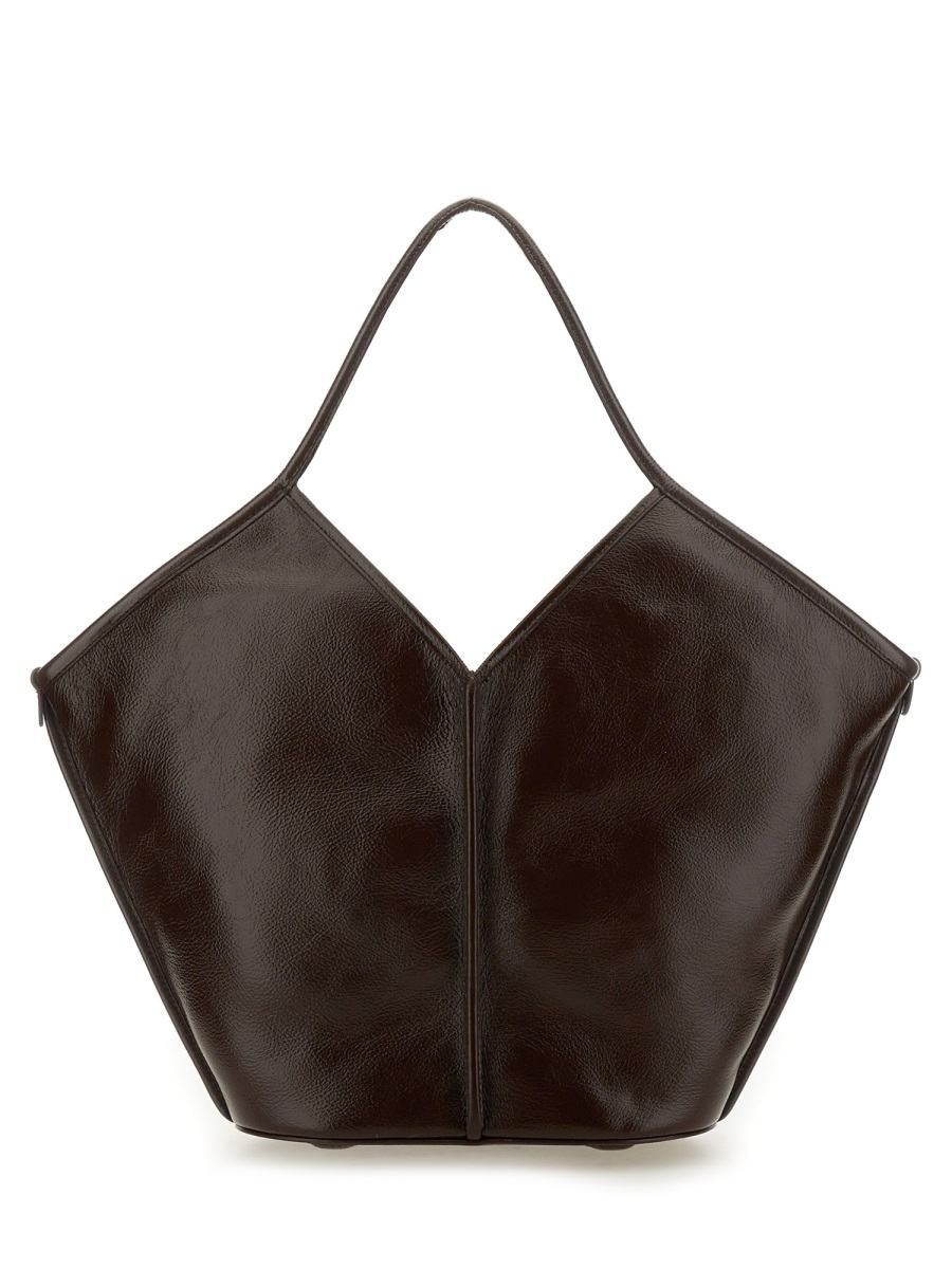 [HEREU] Shoulder bag SS26 WBCALD_DARKBROWN