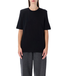 [THE FRANKIE SHOP] T-shirts Short Sleeve SS26 TSFS21180100BLACK