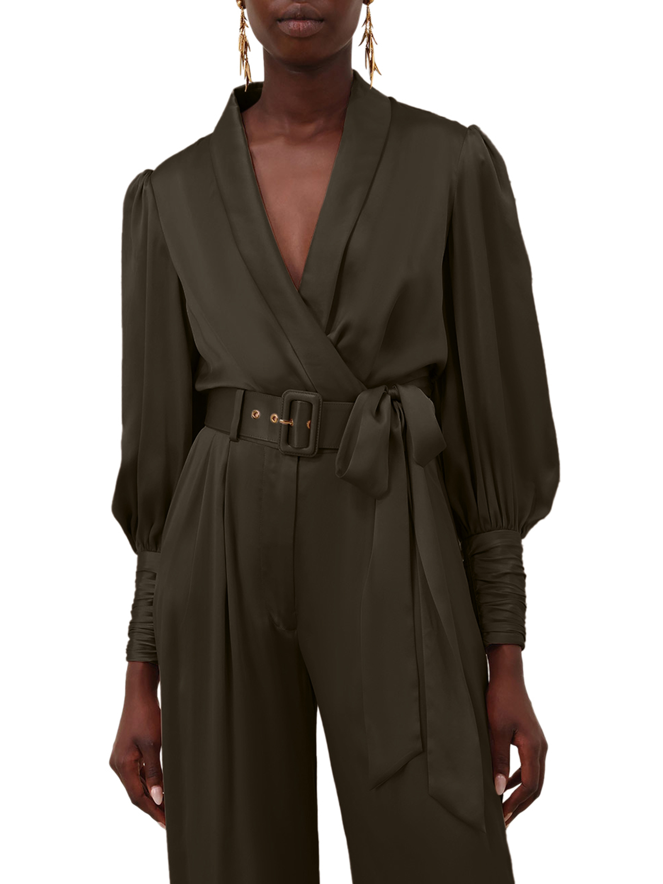 [Zimmermann] Tank top FW26 4913TS26RDKOLV DARK OLIVE