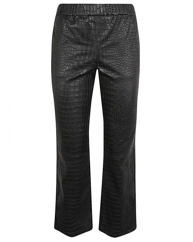 [ENES] Trousers FW24 RELAXBOOTCUTCROCOSTRETCHBLACK