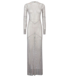 [SANTA BRAND] Long sleeve dress FW23 MAXIFLAREDDRESSSILVERCHAMELEON