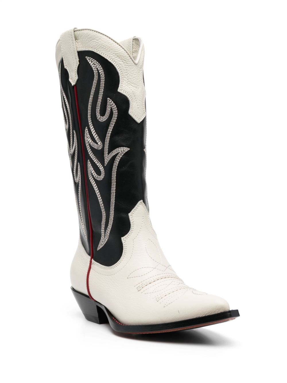 [SONORA] Long Boots FW23 SANTAFEMAXIFLOWER35VACCHETTABLACK/WHITE