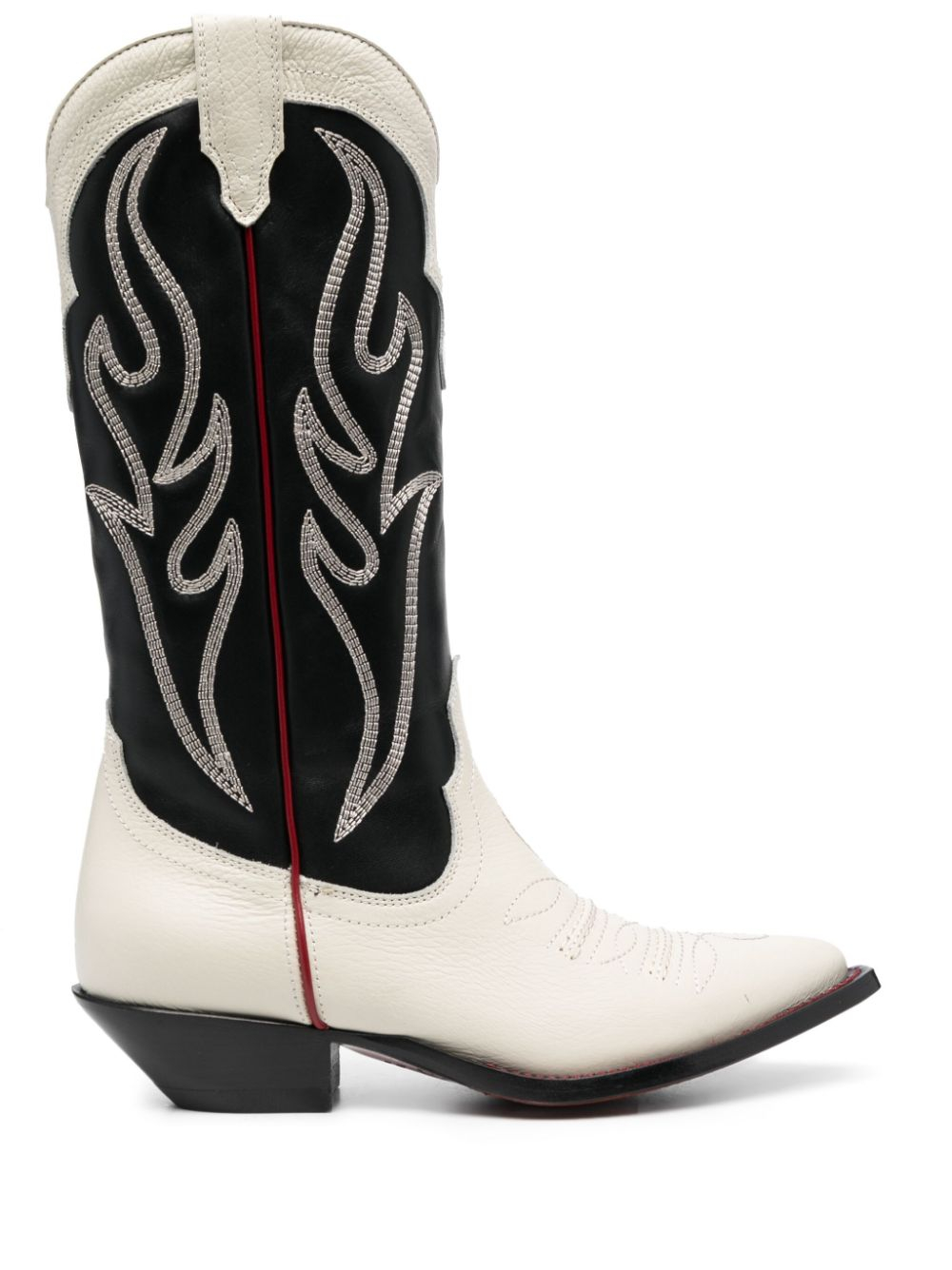 [SONORA] Long Boots FW23 SANTAFEMAXIFLOWER35VACCHETTABLACK/WHITE