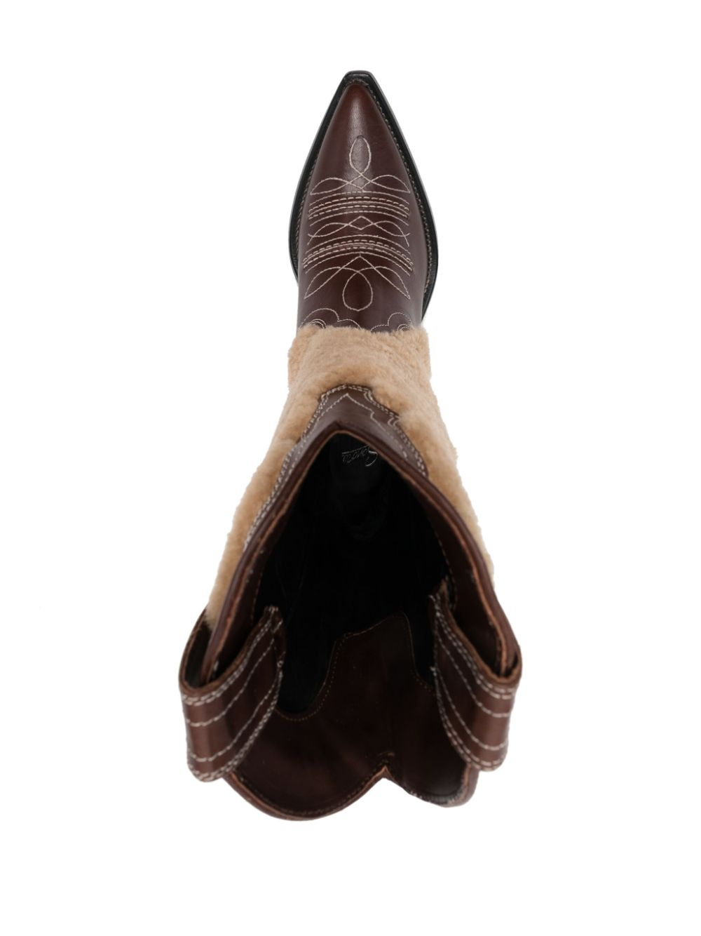 [SONORA] Long Boots FW23 SANLUISMAXIFLOWER35MONTONEBROWN
