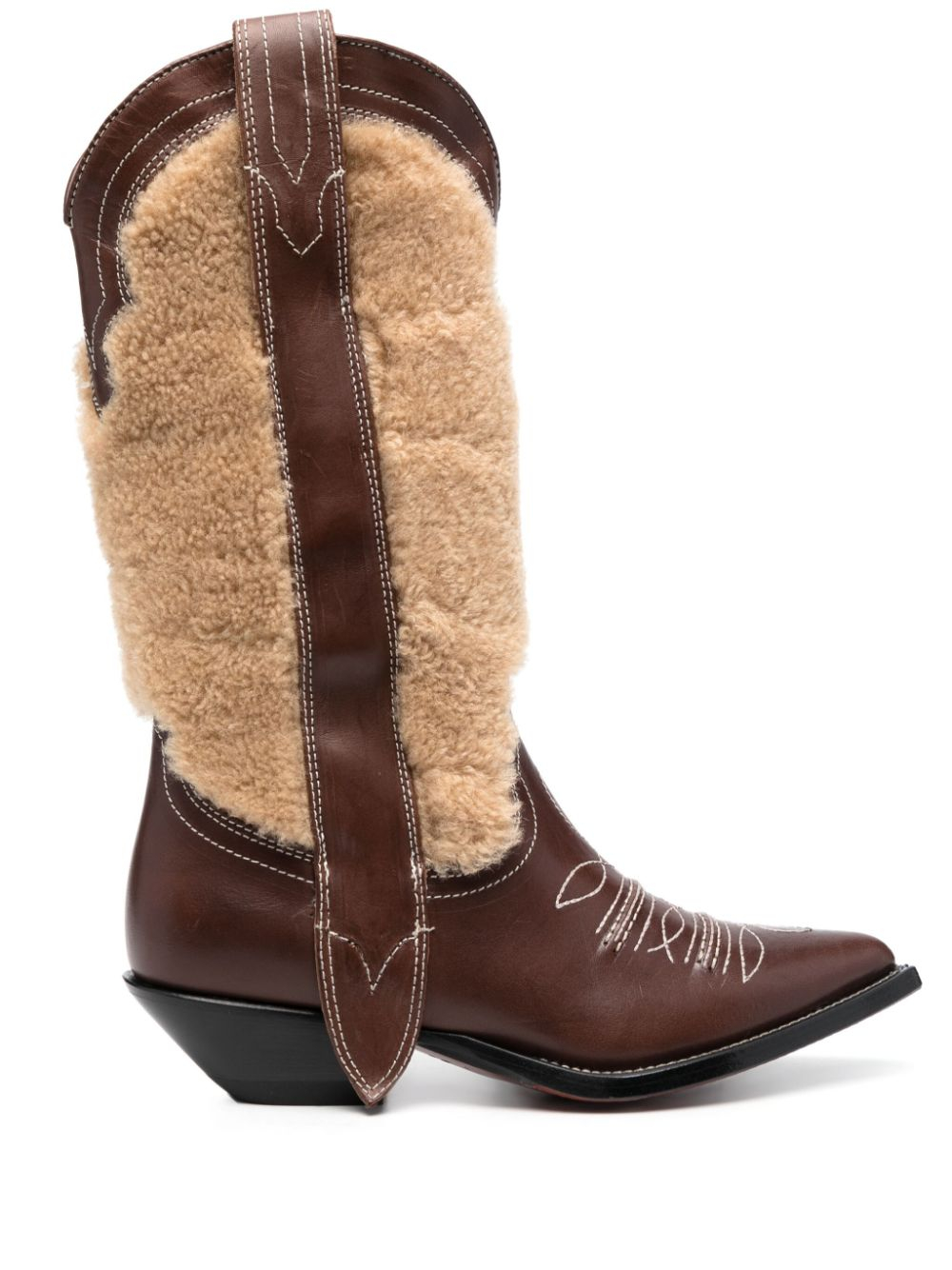 [SONORA] Long Boots FW23 SANLUISMAXIFLOWER35MONTONEBROWN