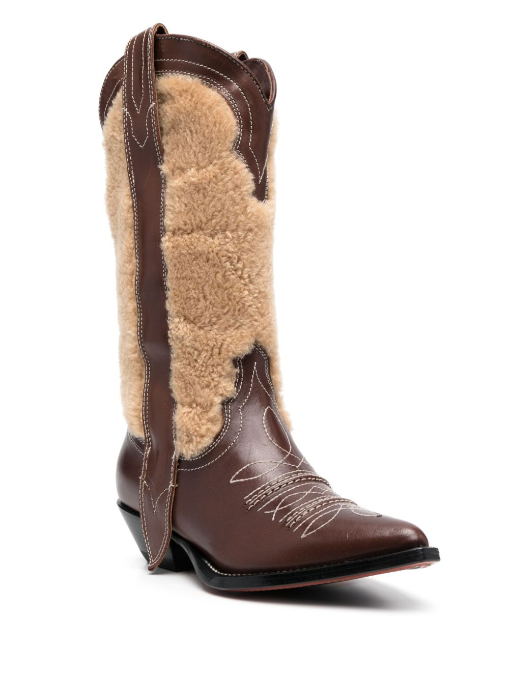 [SONORA] Long Boots FW23 SANLUISMAXIFLOWER35MONTONEBROWN
