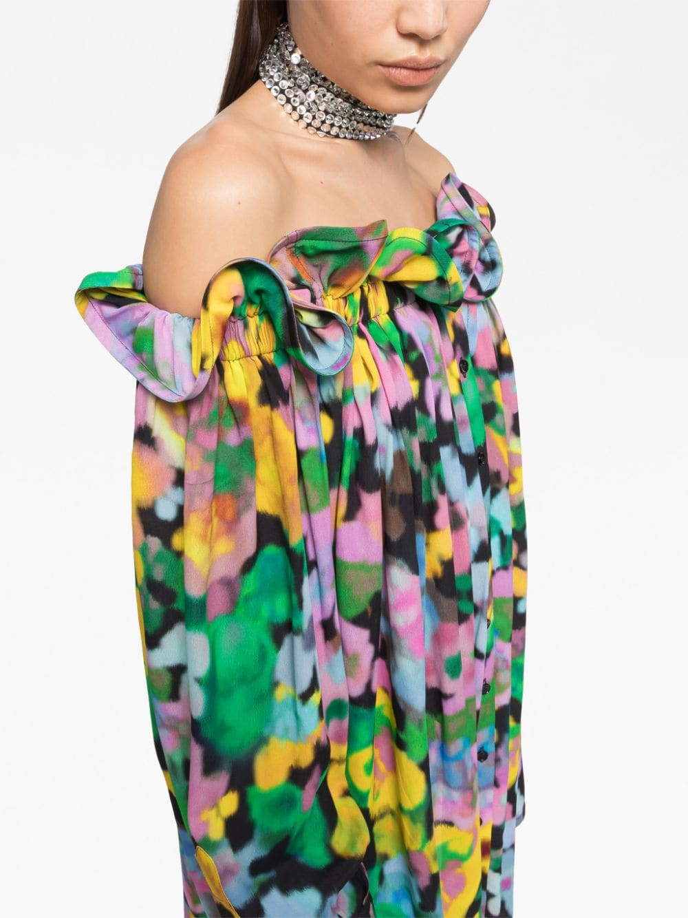 [AZ FACTORY] Long sleeve dress SS23 DRS158CR3FLW1