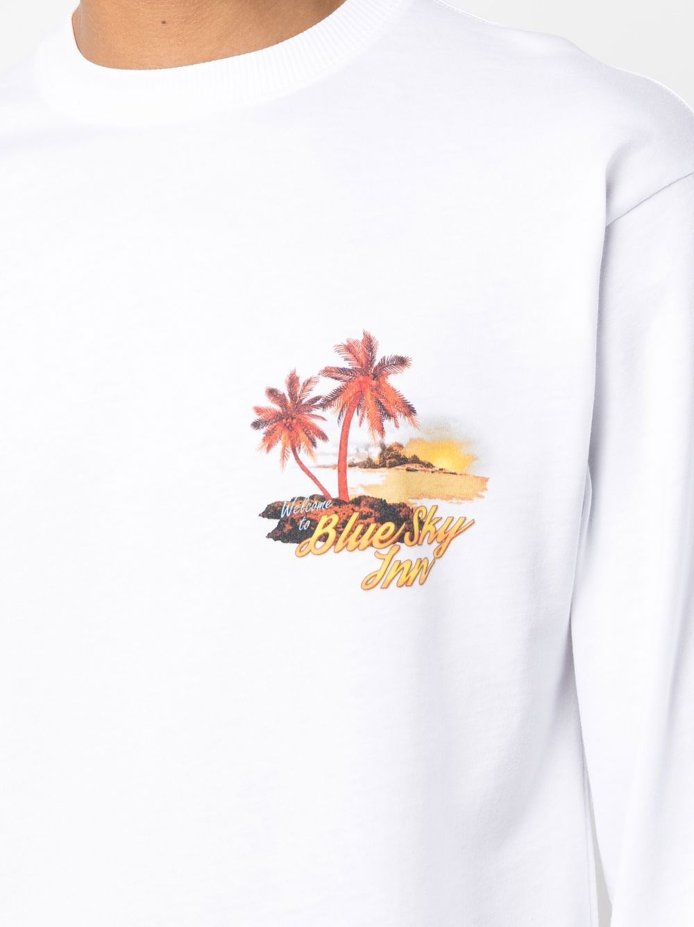 [BLUE SKY INN] T-shirts Long Sleeve SS23 BS2203LS007WHITE