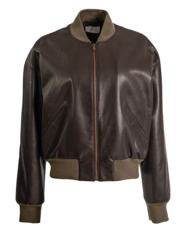 [THE ROW] Leather Jacket FW25 10495L644CFF