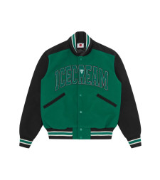 [ICECREAM] Bomber Jacket FW25 IC25302GREEN/BLACK