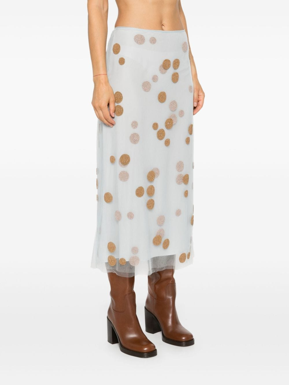 [Fendi] Midi skirt FW24 FQ7595ARUUF1PNK
