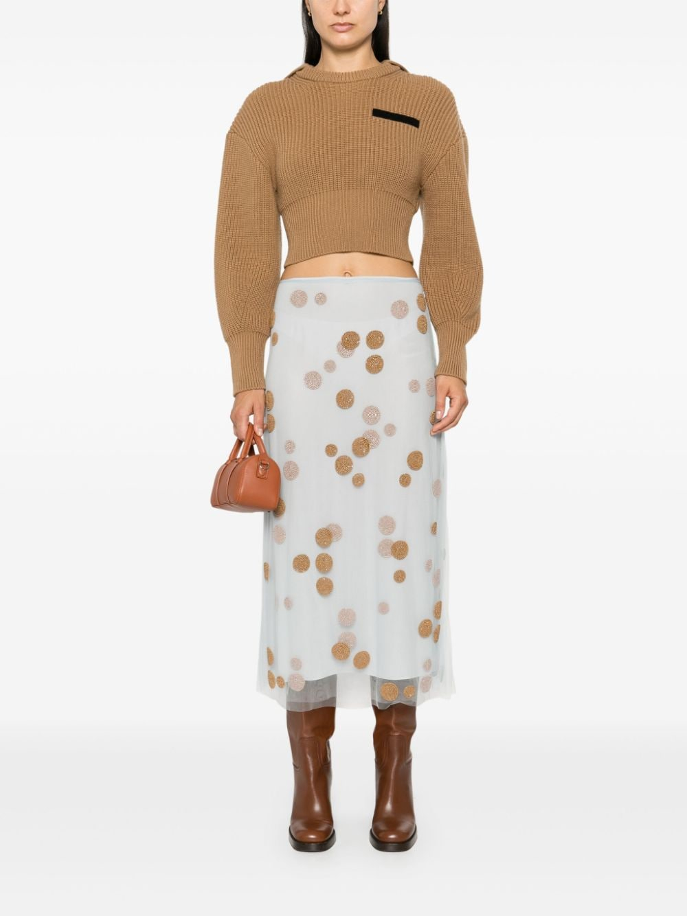 [Fendi] Midi skirt FW24 FQ7595ARUUF1PNK