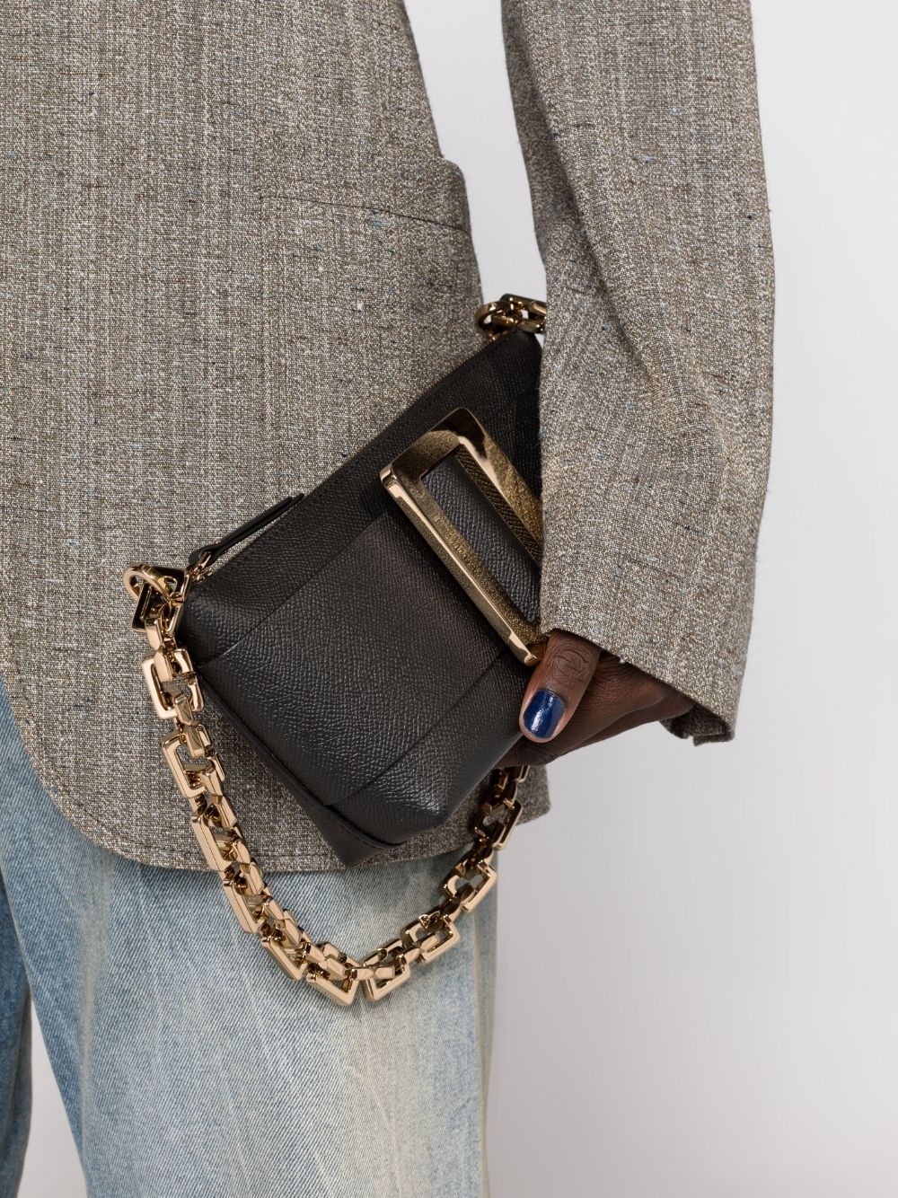 [Boyy] Clutch bag FW23 BUCKLEPOUCHETTEEPSOMCS/CSDBLACK