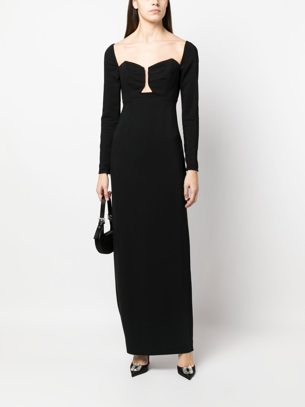 [Roland Mouret] Long sleeve dress SS23 RMRS23001XBLACK