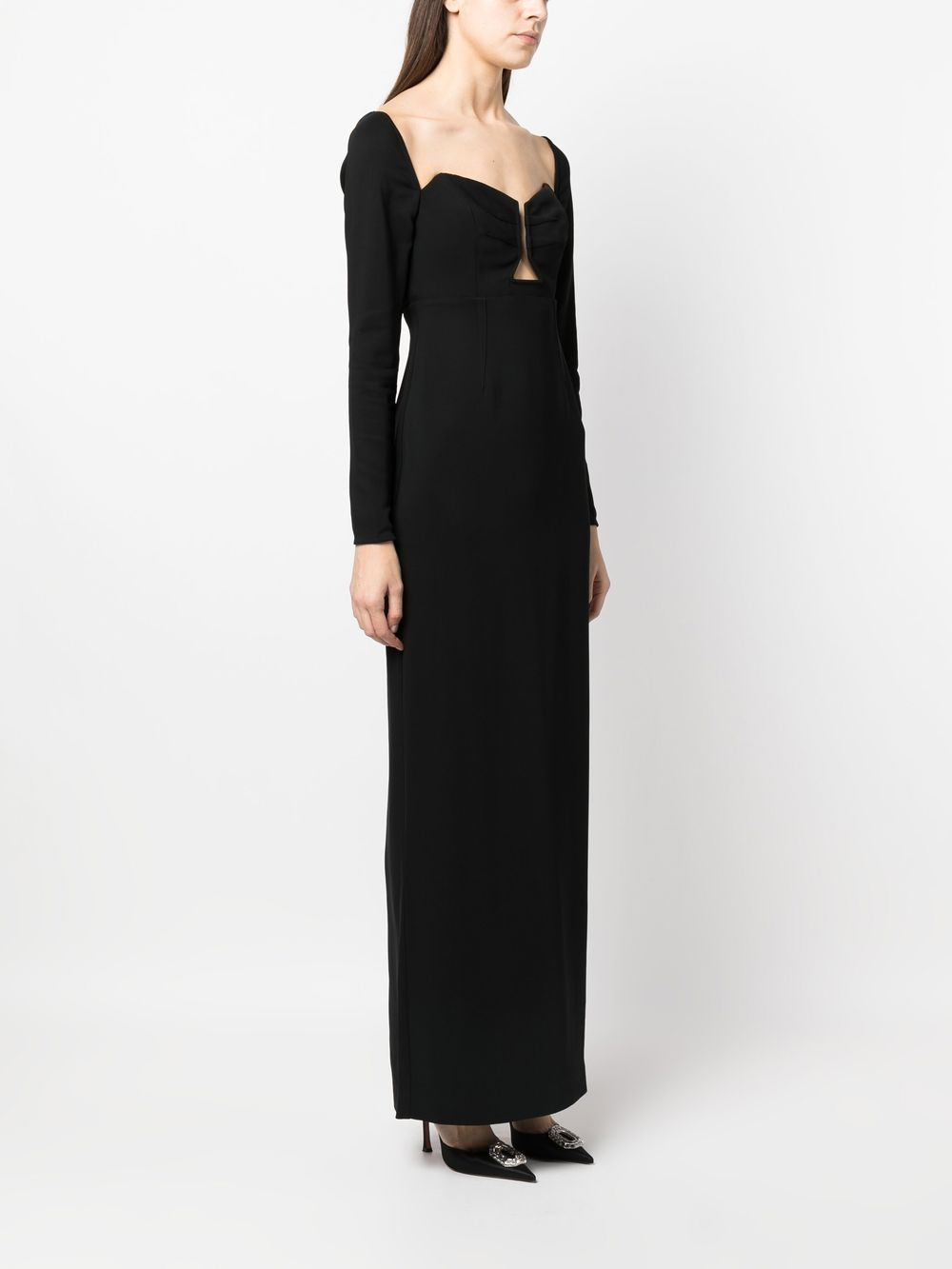 [Roland Mouret] Long sleeve dress SS23 RMRS23001XBLACK