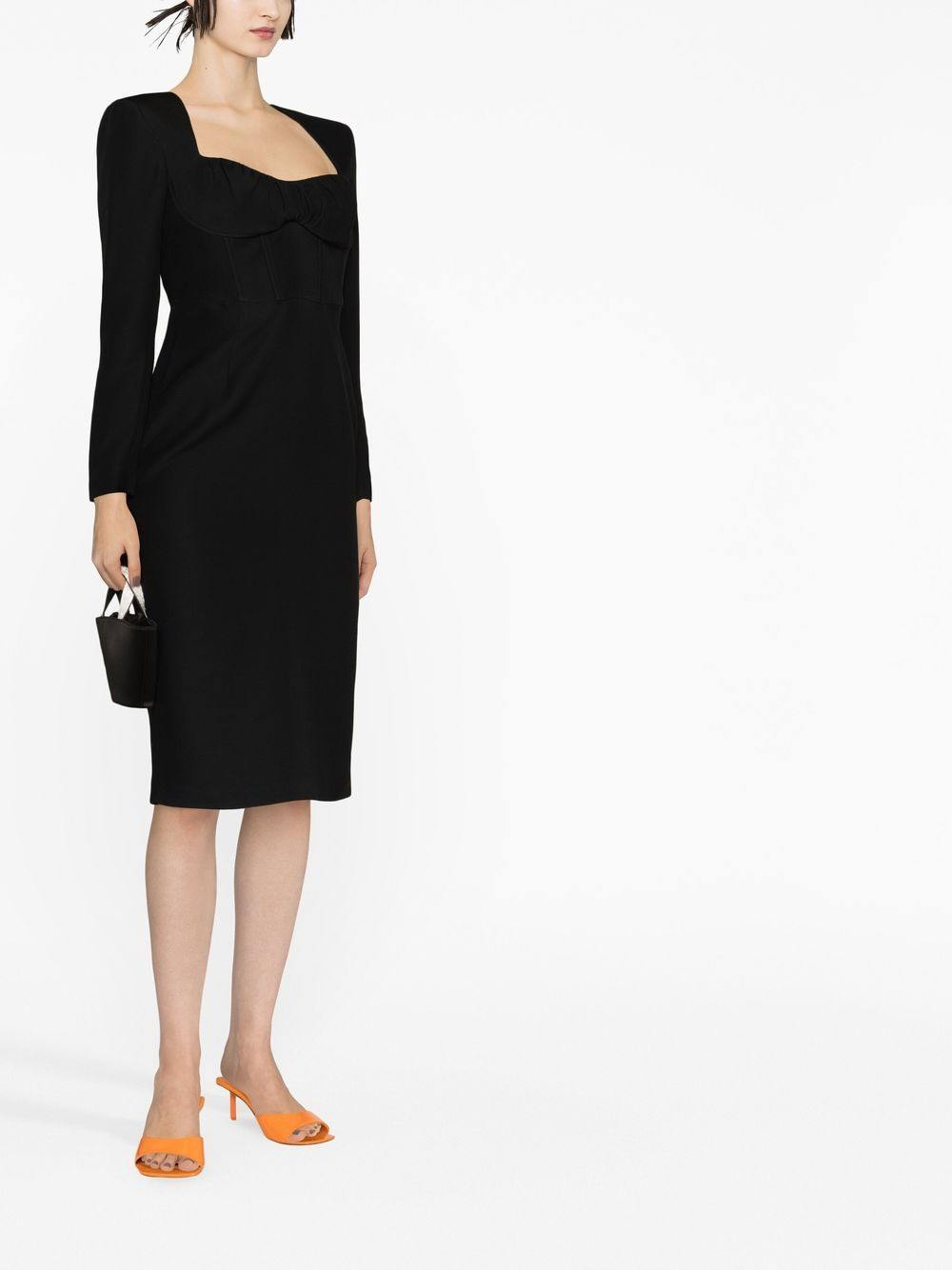 [Roland Mouret] Long sleeve dress SS23 RMRS23035MBLACK