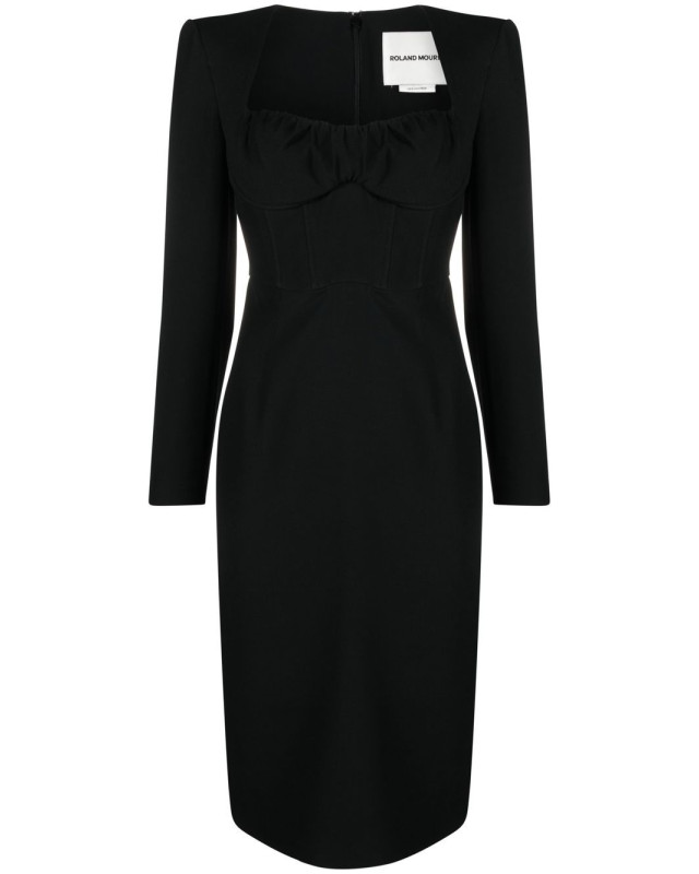 [Roland Mouret] Long sleeve dress SS23 RMRS23035MBLACK