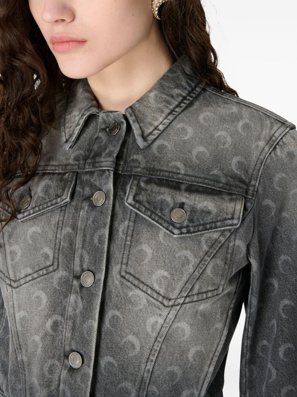 [MARINE SERRE] Denim Jacket FW25 WJA041BCDEN0006GR90
