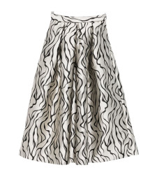 [LUNATICA MILANO] Midi skirt FW25 LUNA88JQSTREAKSGREY