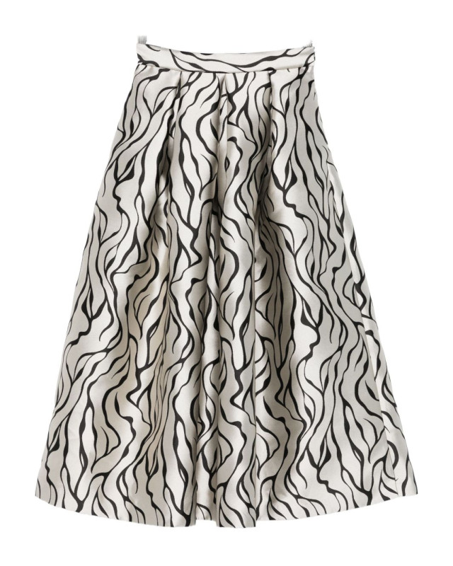 [LUNATICA MILANO] Midi skirt FW25 LUNA88JQSTREAKSGREY