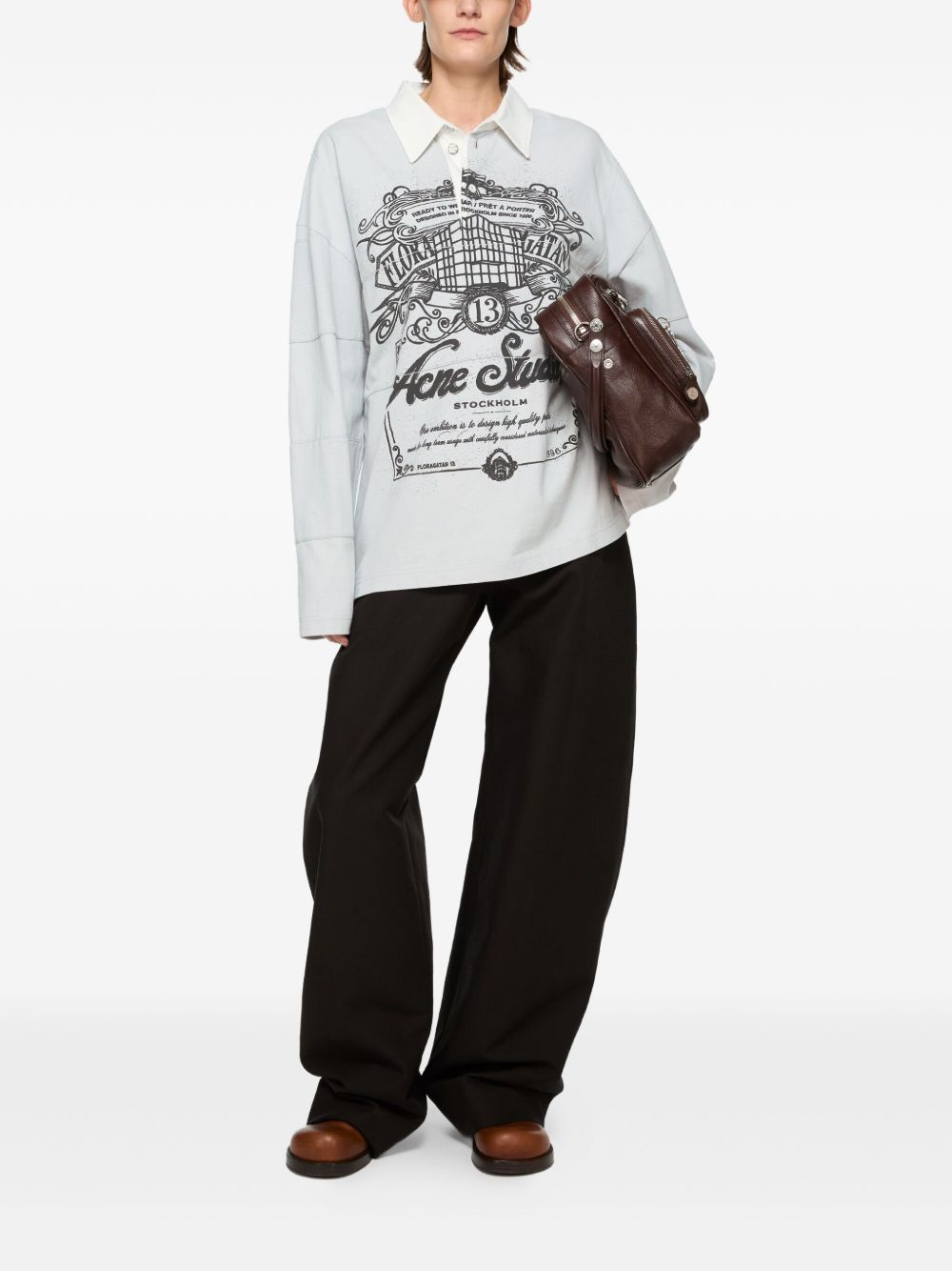 [Acne Studios] T-shirts Long Sleeve FW25 CL0396AAA
