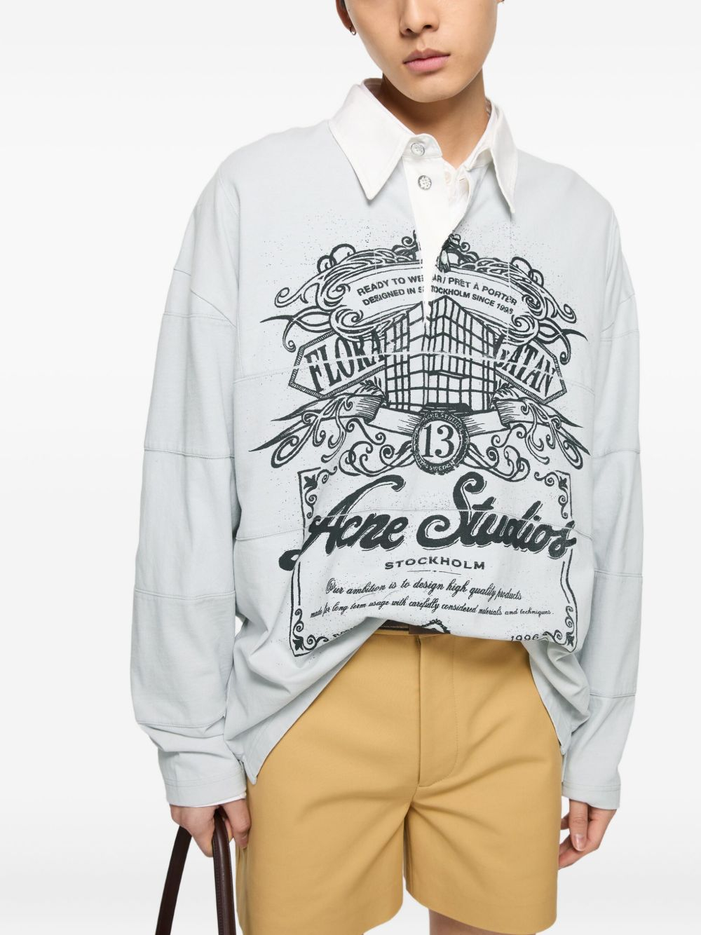 [Acne Studios] T-shirts Long Sleeve FW25 CL0396AAA